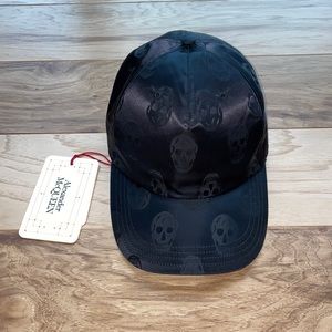 Alexander McQueen Jacquard Skull Baseball Cap